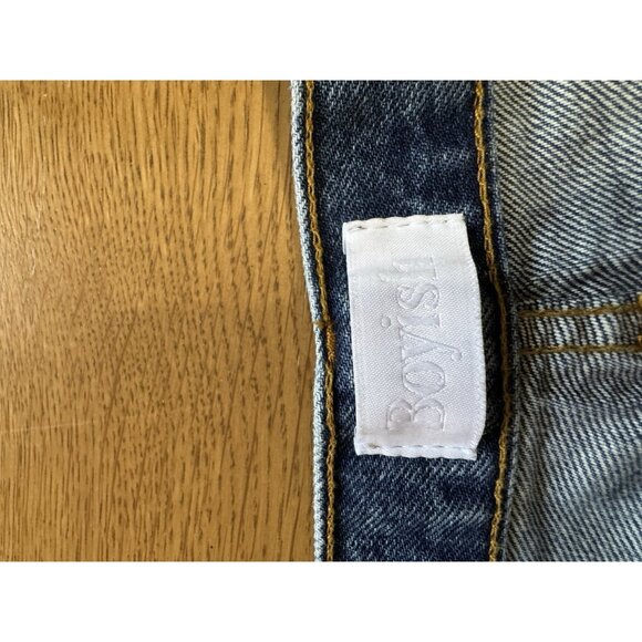 Boyish The Charley Crop Jeans Size Size 29 Trapeze Recycled Denim Buttons Boho - Picture 7 of 14